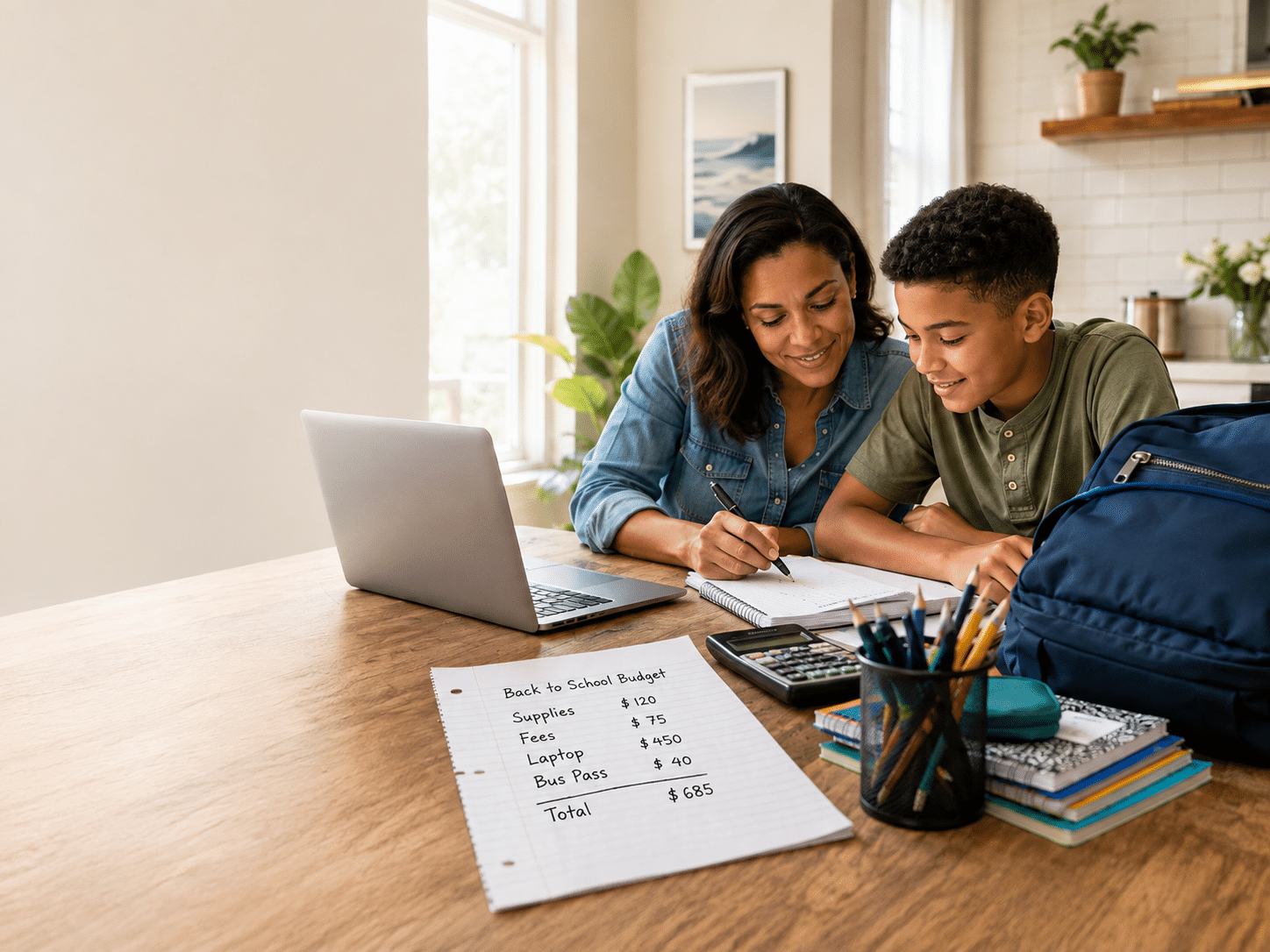 Back to School Budget